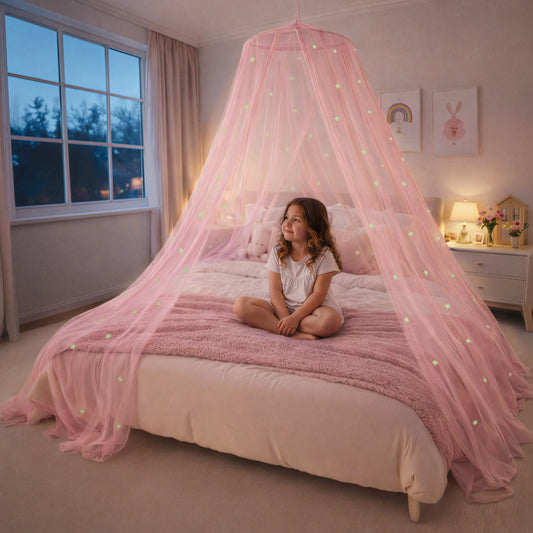 Bollepo voile de lit face avant montrant couleurs et design pour déco chambre