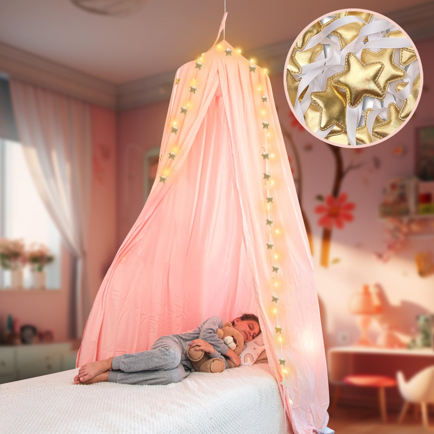 Bollepo enfant jouant sous la canopée stimulant l’imagination