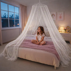 Bollepo voile de lit face avant décoratif, crée un cocon féerique