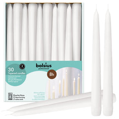 BOLSIUS emballage avant du lot de 30 bougies, pratique et économique