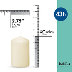 Détail surface lisse des bougies BOLSIUS montrant texture élégante et rendu net