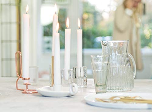 Bougie BOLSIUS installée dans un chandelier, compatibilité standard