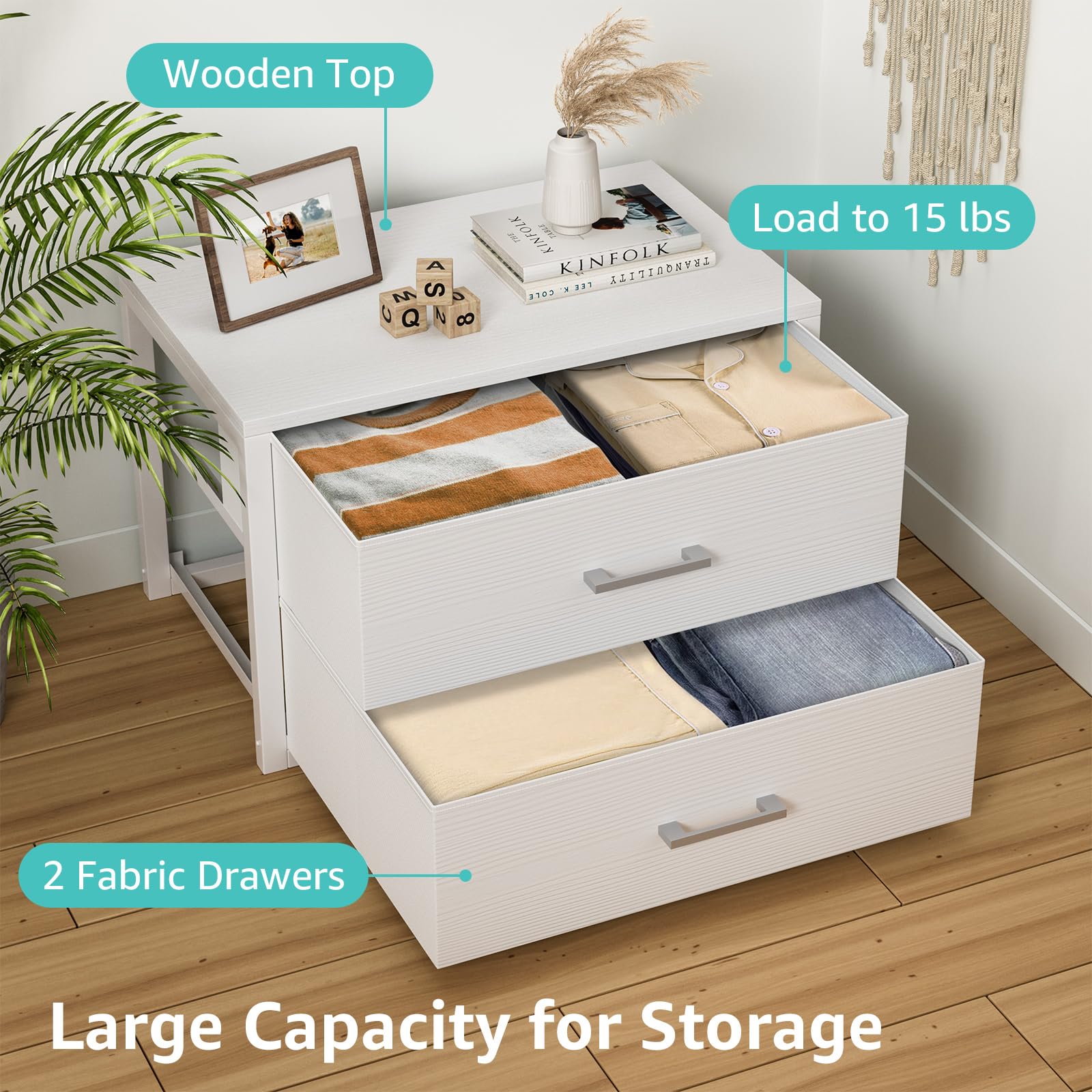 BOLUO commode installée dans placard optimise espace vertical