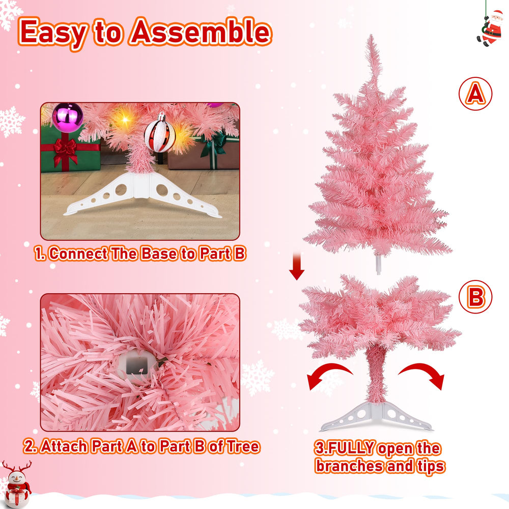 Bolvinaso sapin allumé, 50 LEDs blanc chaud pour ambiance cosy