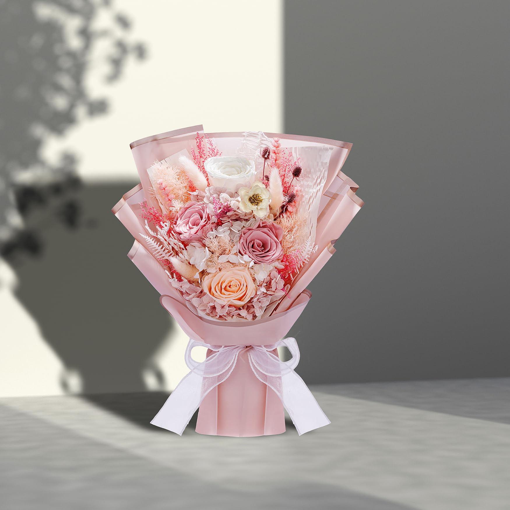 Bonsion emballage cadeau soigné protégeant le bouquet pour livraison