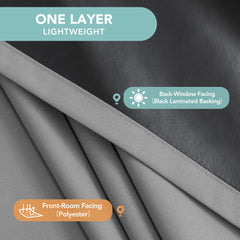 BONZER texture du tissu léger offrant occultation sans lourdeur