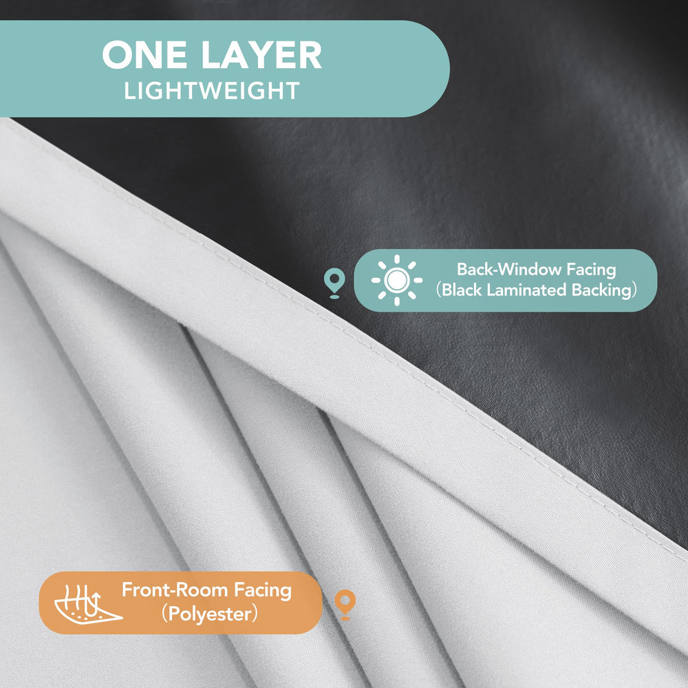 BONZER tissu laminé verso en gros plan montrant occultation et robustesse