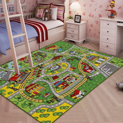 Booooom Jackson tapis recto scène ville vibrant pour stimuler le jeu