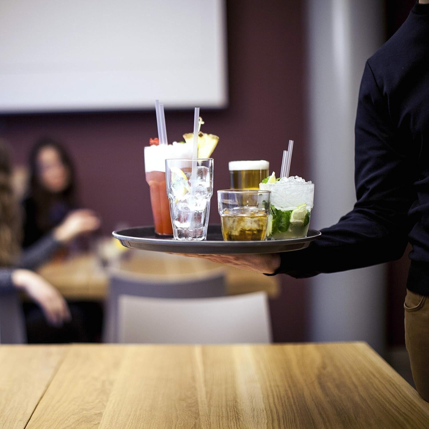 Bormioli Rocco set de 6 présenté sur table pour ambiance bistrot