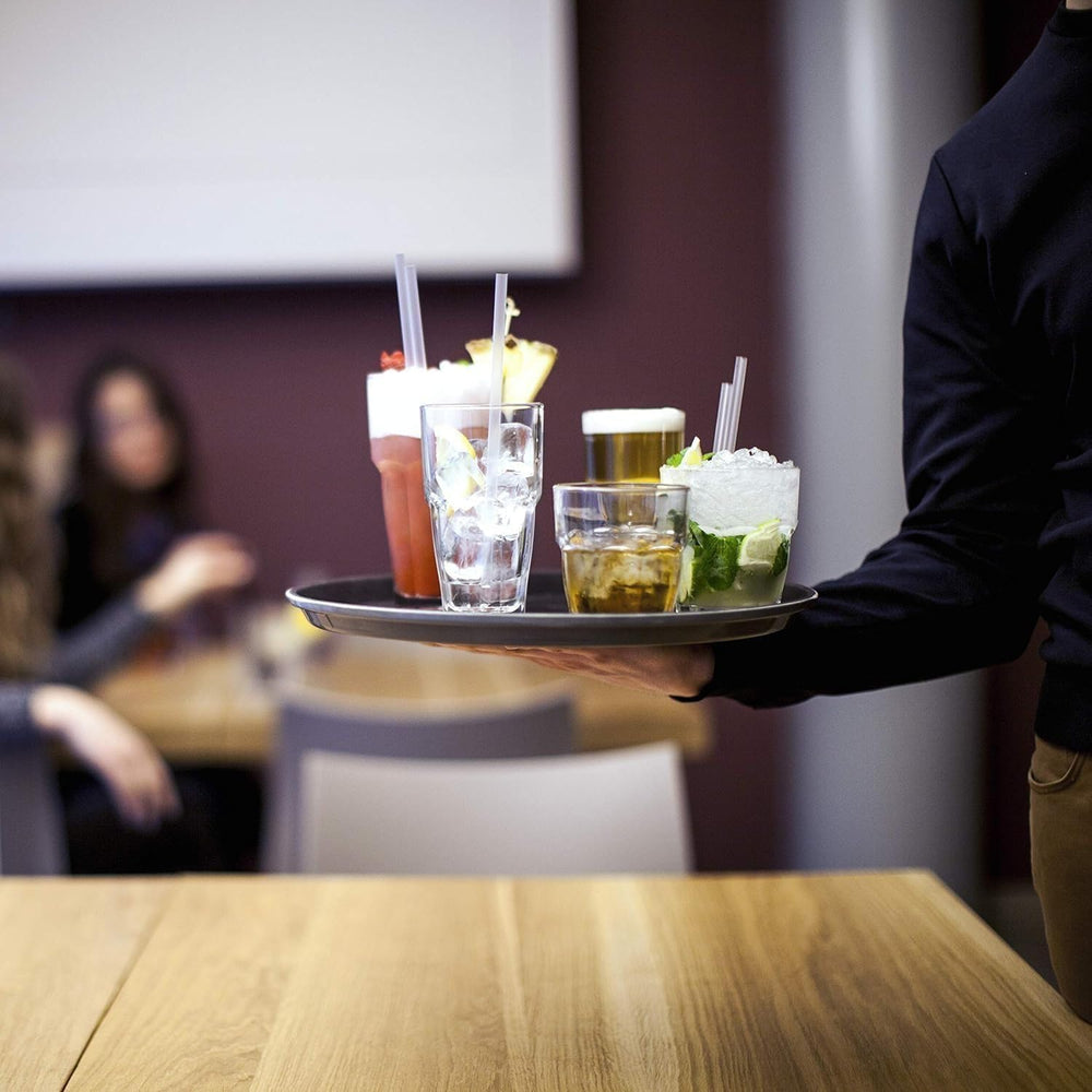 Bormioli Rocco set de 6 présenté sur table pour ambiance bistrot