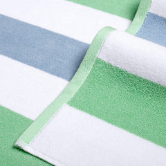 Bornbay serviette posée à côté d'un magazine, comparaison d'échelle pour montrer 40x70 pouces