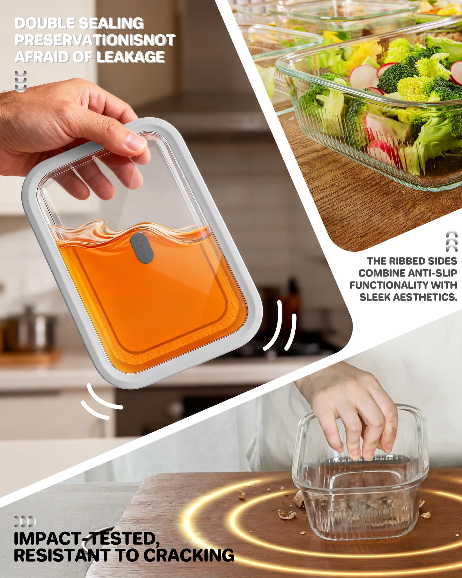BOROHOUSE contenant utilisé au micro-ondes pour réchauffer repas sans plastique