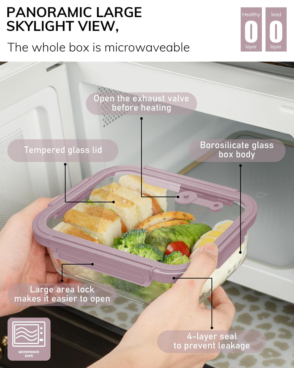 BOROHOUSE contenant en usage avec repas prêt à réchauffer, praticité quotidienne