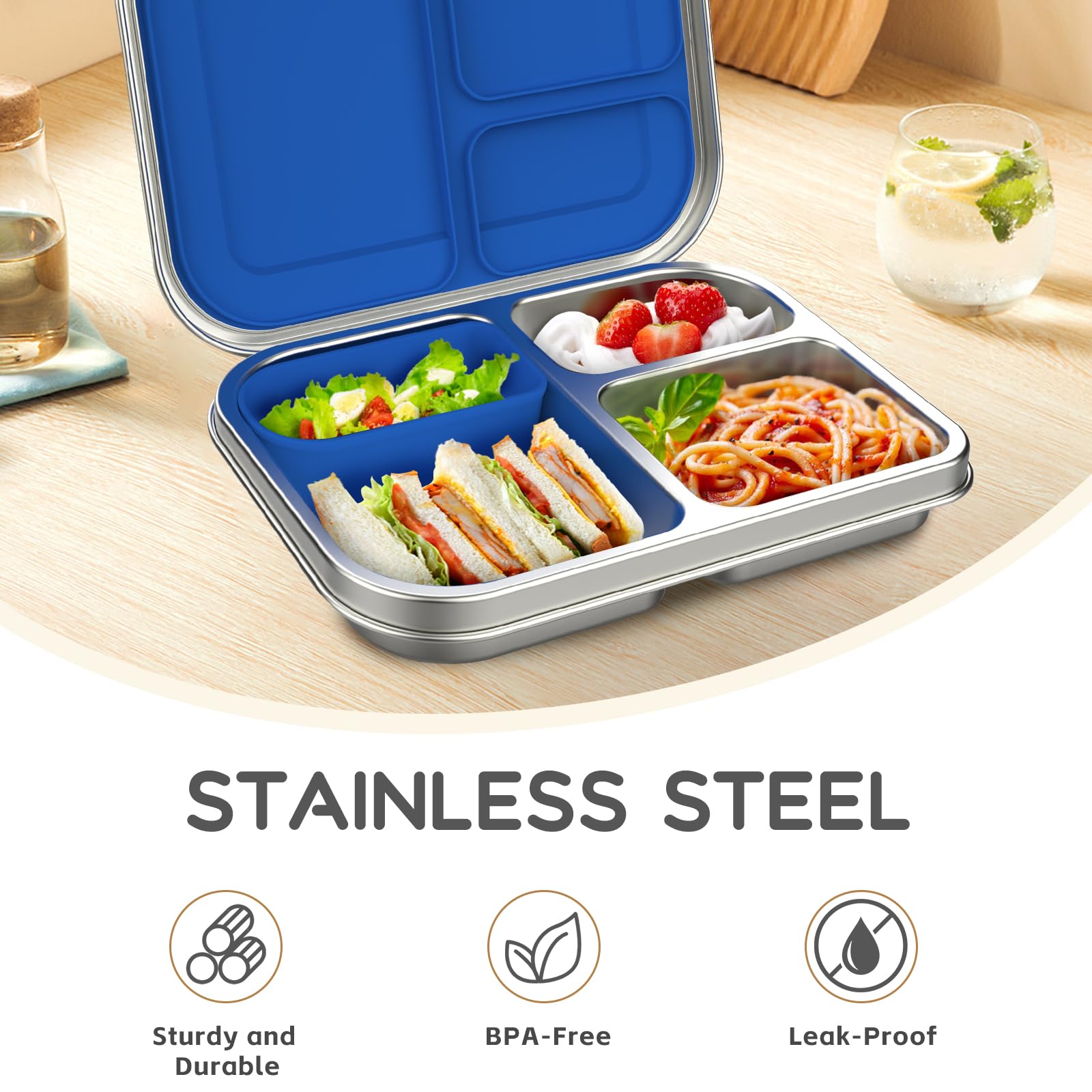 BOSEDSANG insert en silicone retiré, facilite nettoyage et évite fuites