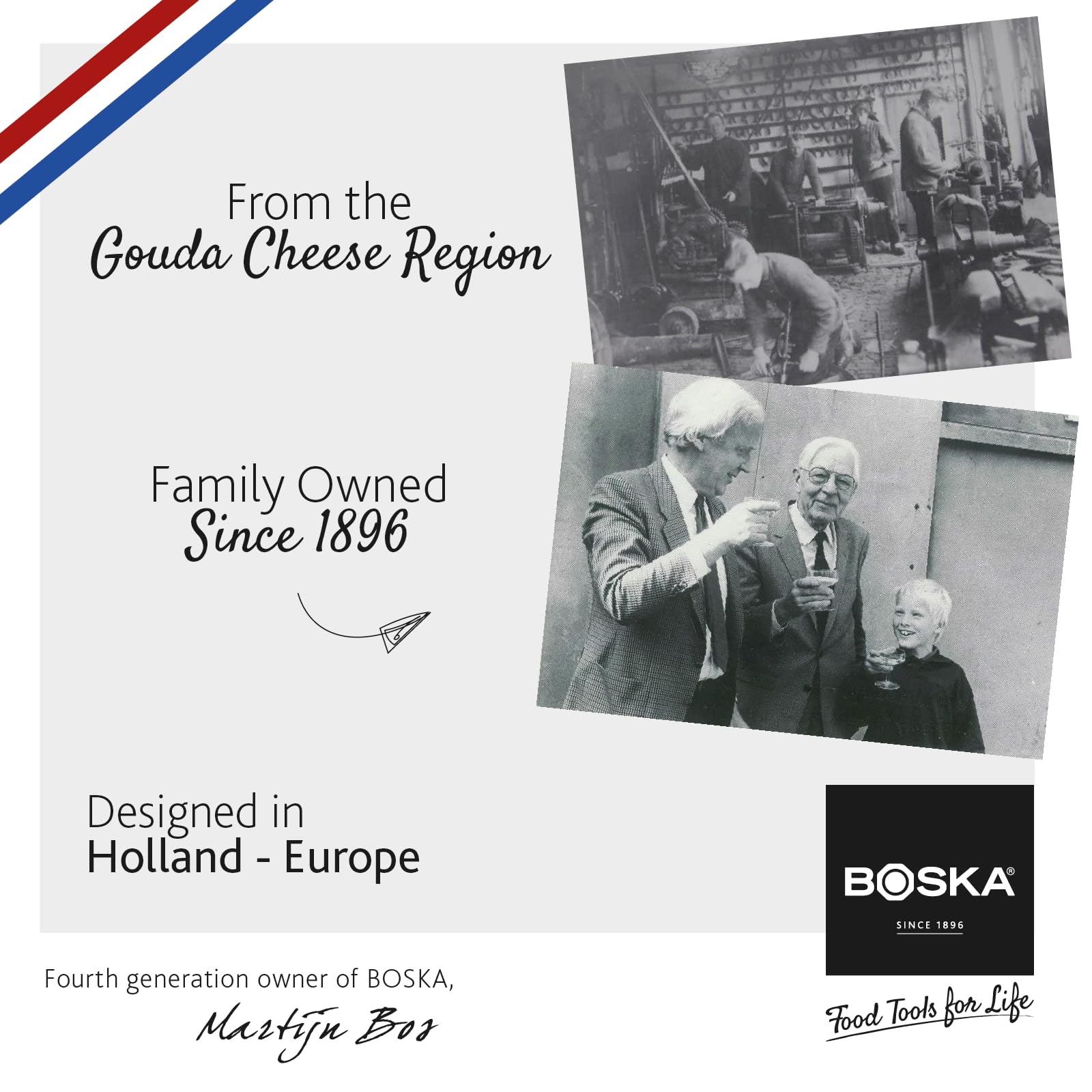 BOSKA design hollandais de l’étiquette symbole d’héritage fromager