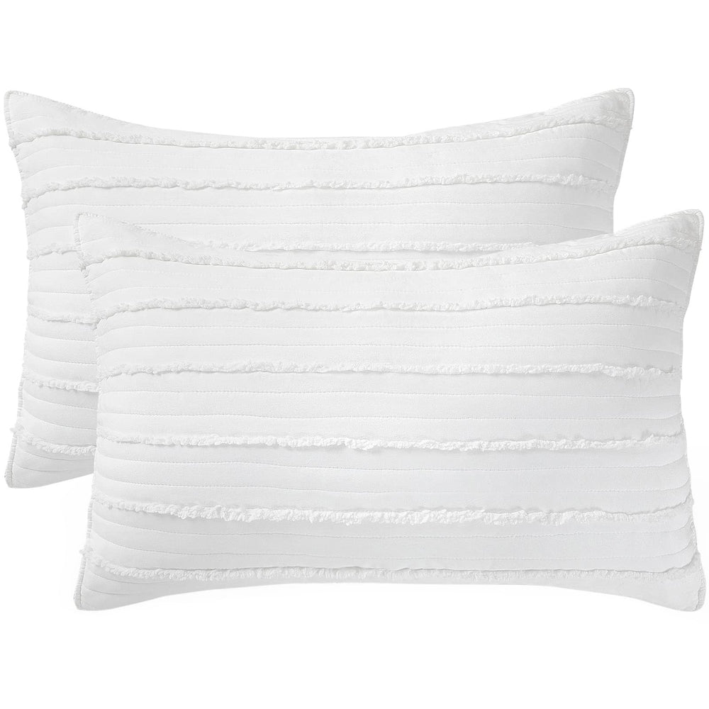 BOSOWOS taies devant lot de 2 montrant finition et style, apporte confort décoratif