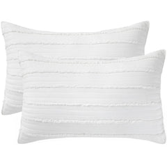 BOSOWOS taies devant lot de 2 montrant finition et style, apporte confort décoratif