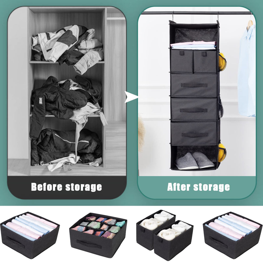 Bosuelife utilisé en dortoir pour organiser vêtements et gain de place