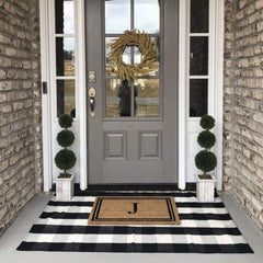 Bottalive tapis posé sur porche décor saisonnier attrayant