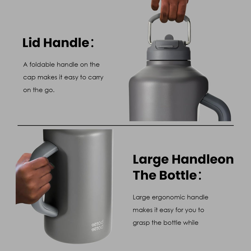 BOTTLE BOTTLE paille intégrée facilitant la boisson sans renverser
