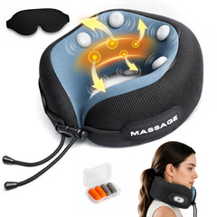 BOWENDA coussin nuque avant montrant la forme en U et soutien ergonomique