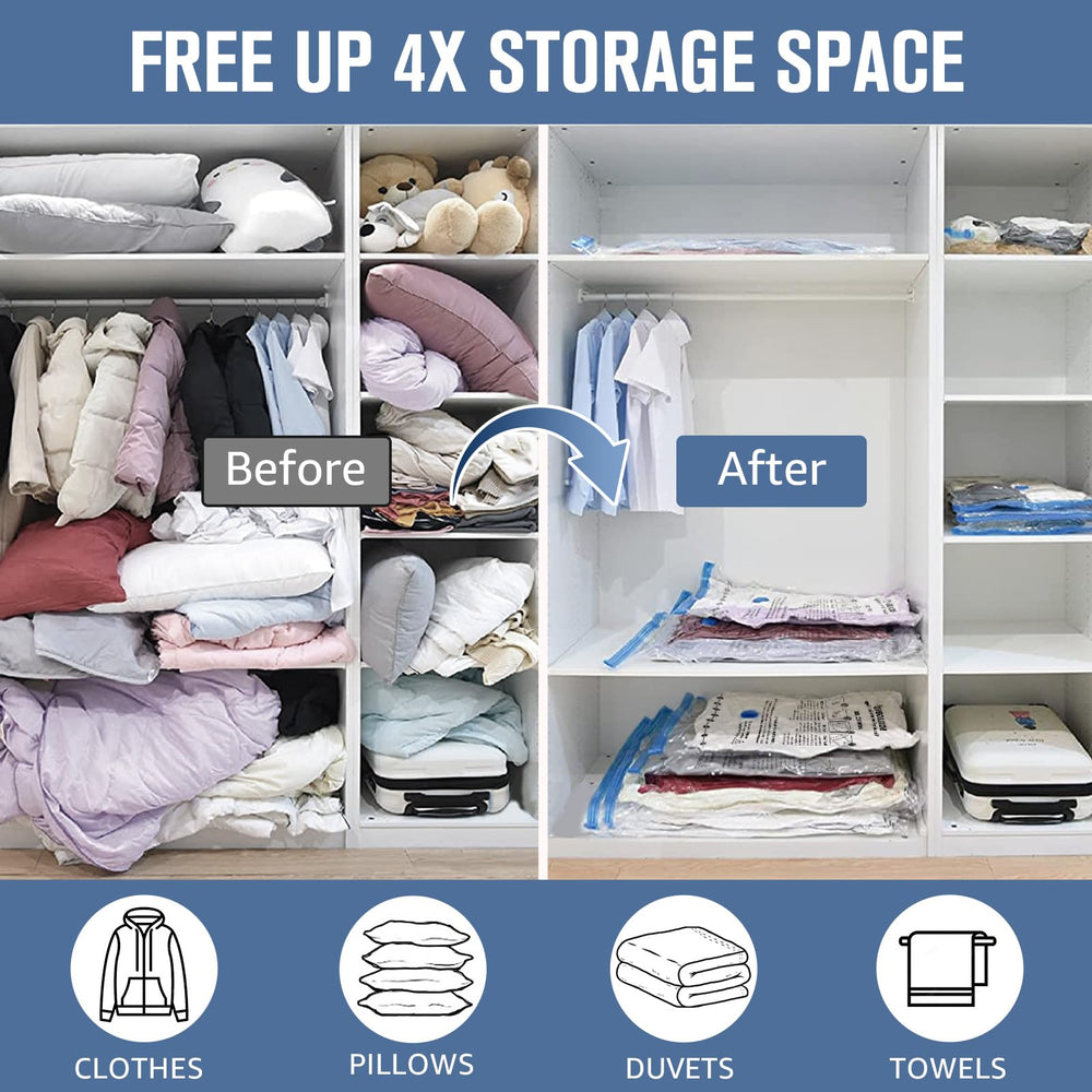 BoxLegend comparaison tailles S à XXL pour ranger différents textiles efficacement