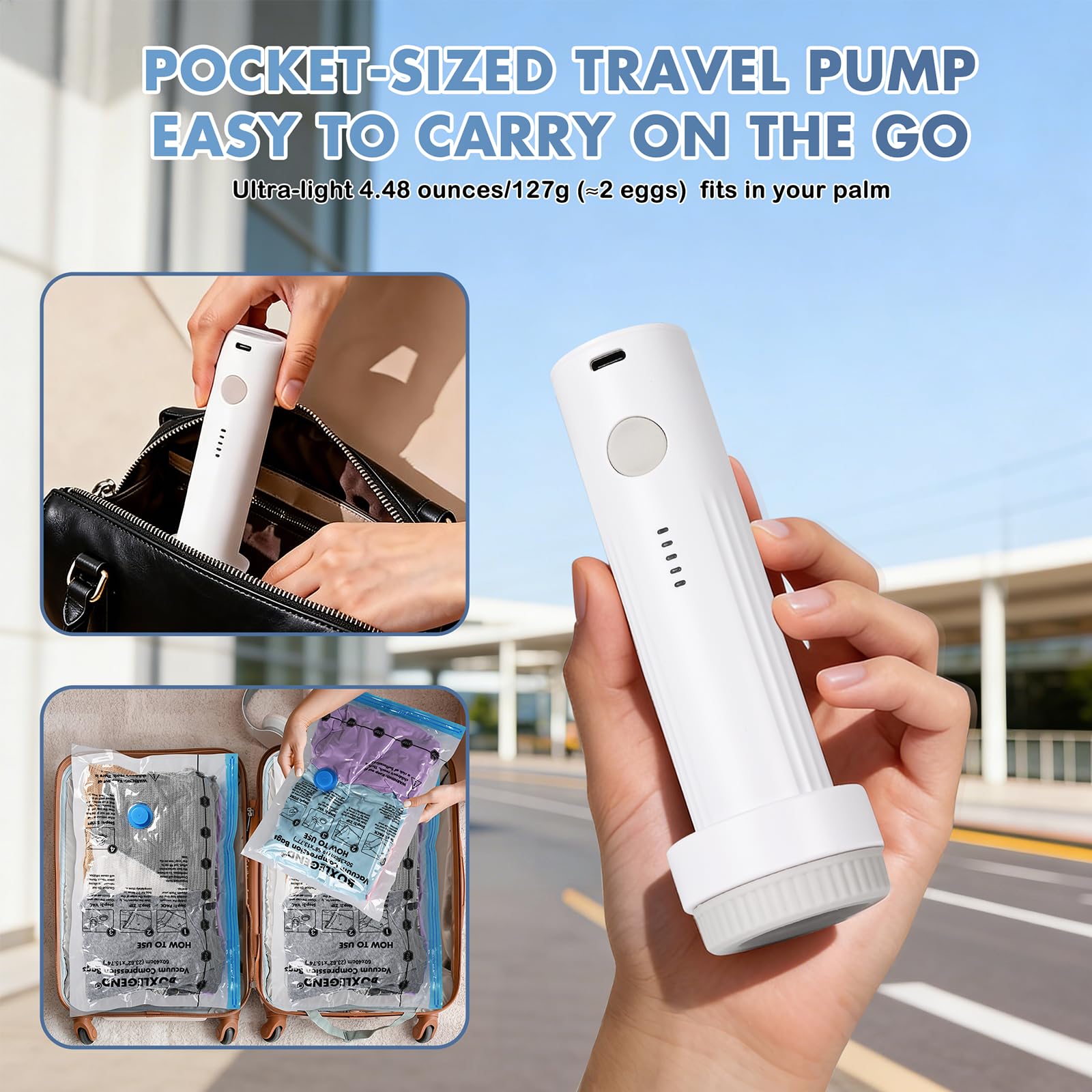 BoxLegend pompe électrique gros plan pour aspiration rapide et facile