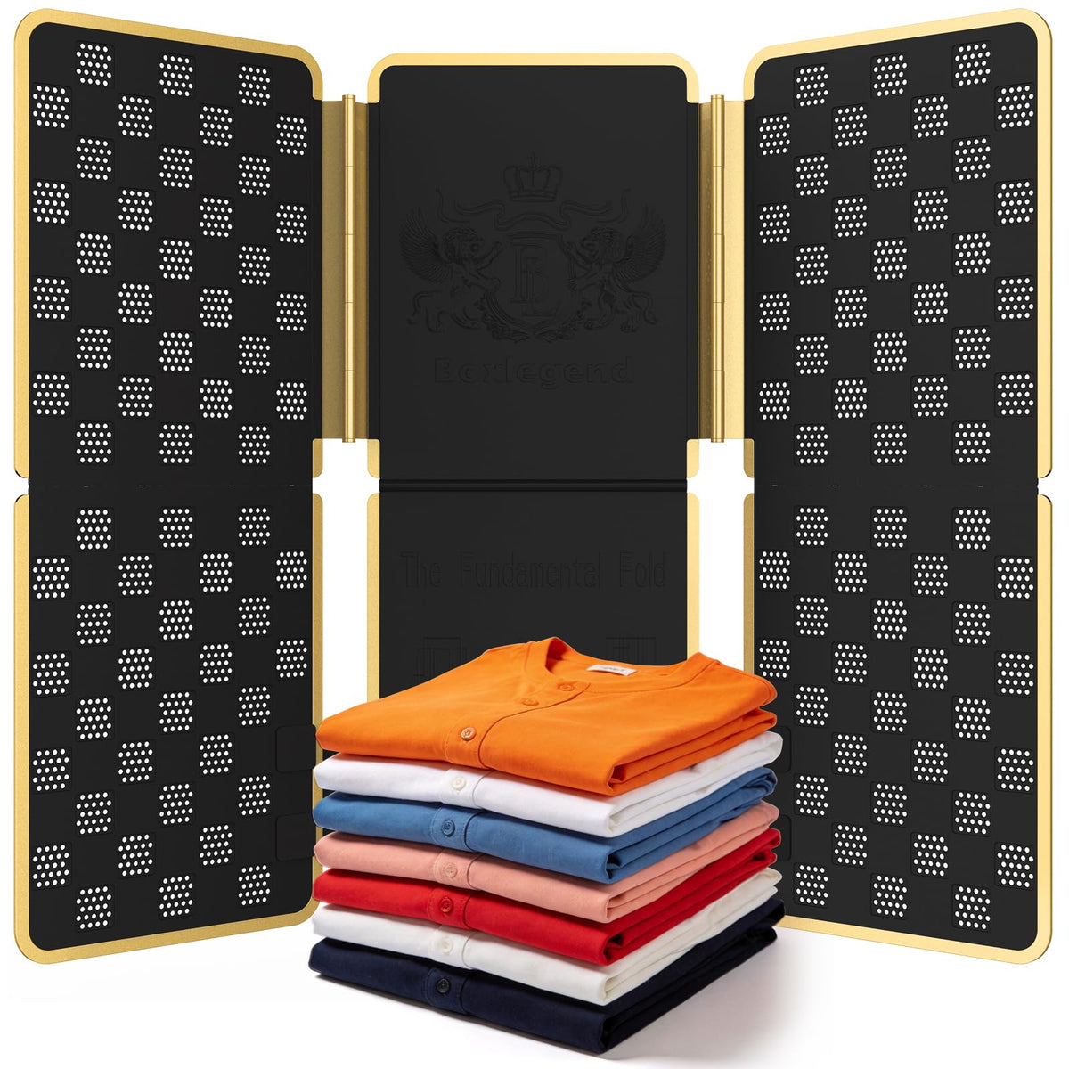 BoxLegend V7 face avant montrant la grande surface de pliage et organisation rapide