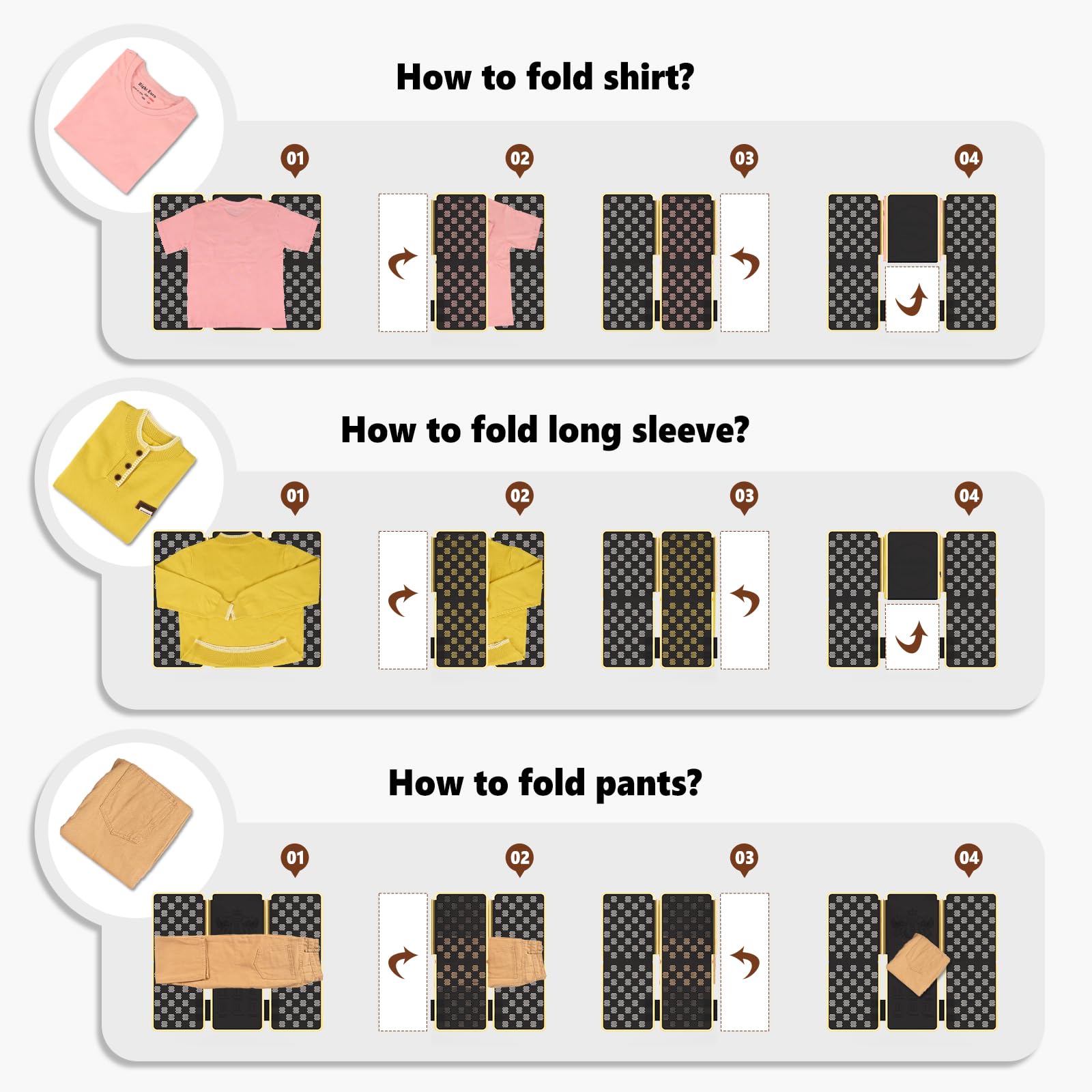 BoxLegend V7 pliage d’un pull et d’un tee-shirt démontrant polyvalence textile