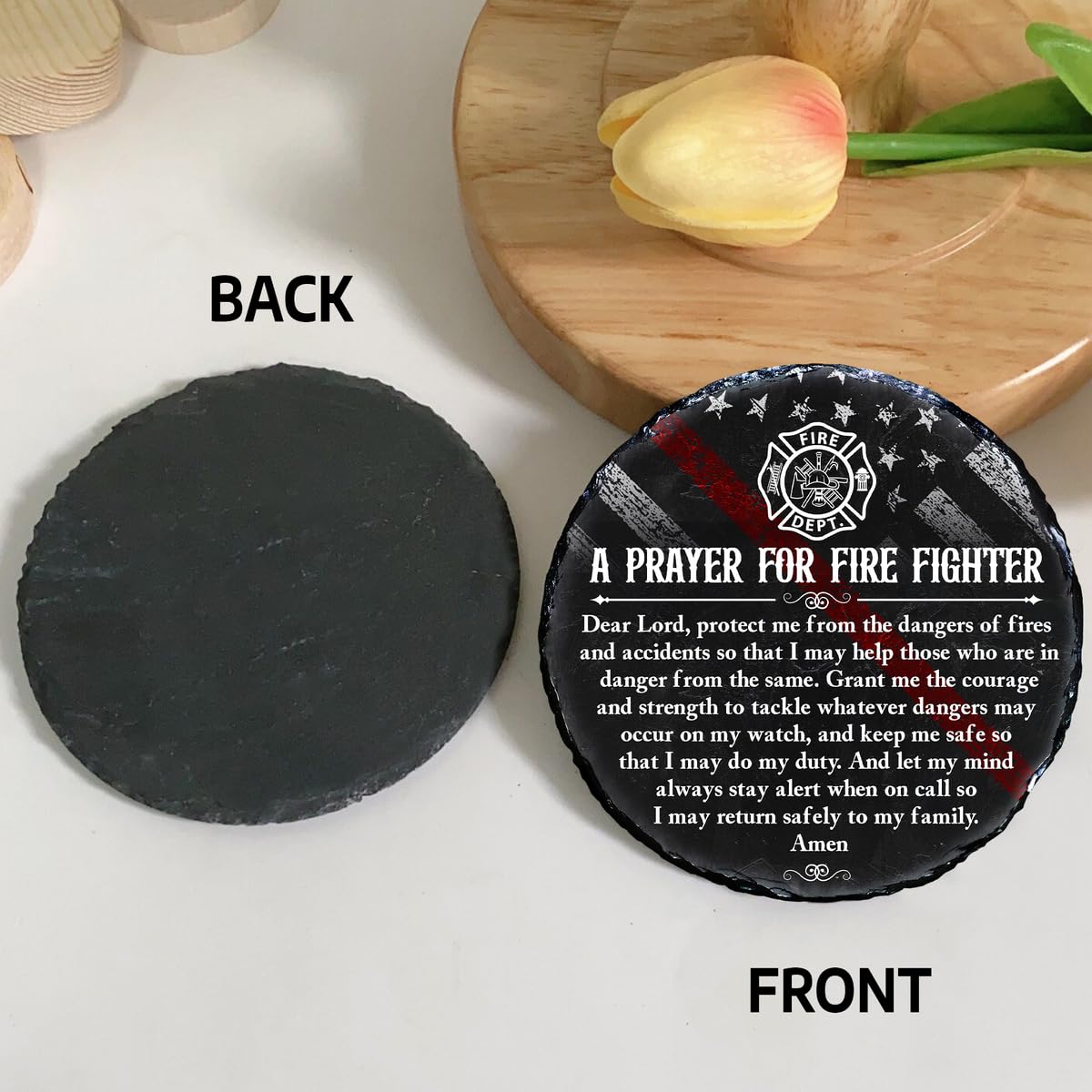 Bozspacer plaque avec support sur bureau, idéal pour exposition professionnelle