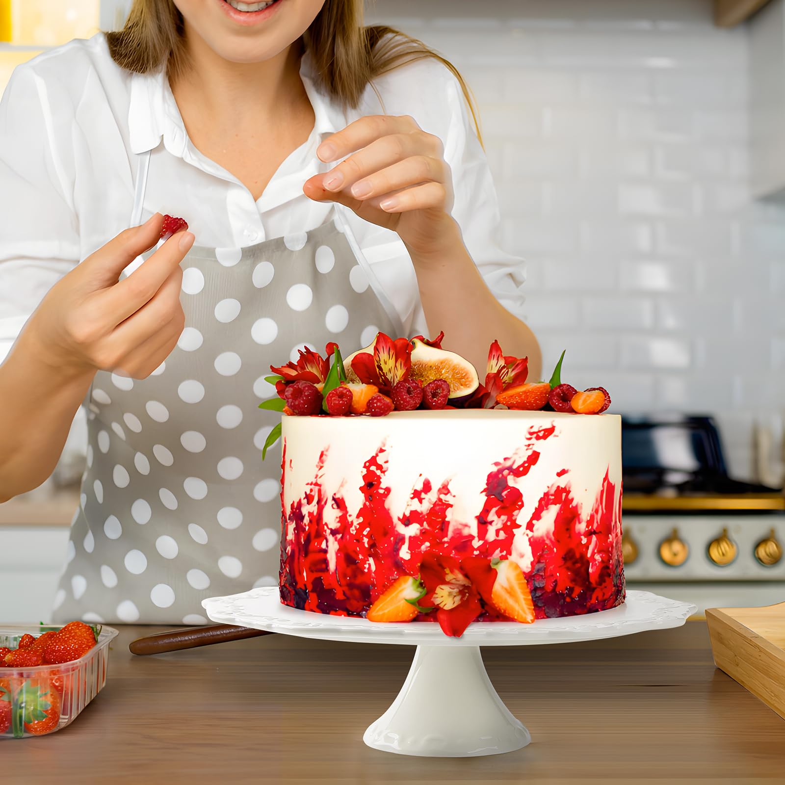 BPFY présentoir en situation sur table de fête, apporte une touche décorative raffinée