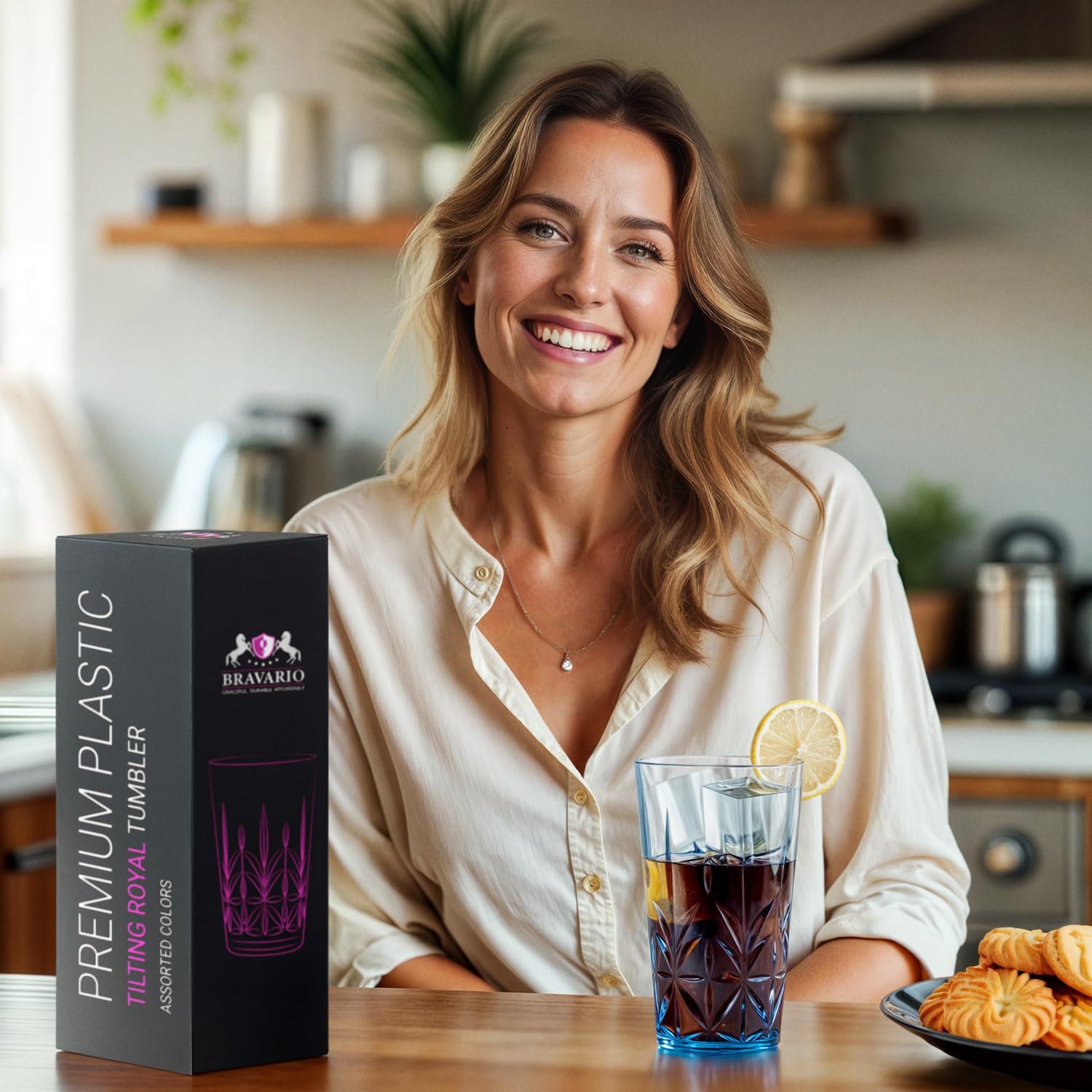 Bravario comparaison taille montrant capacité 18 oz pratique