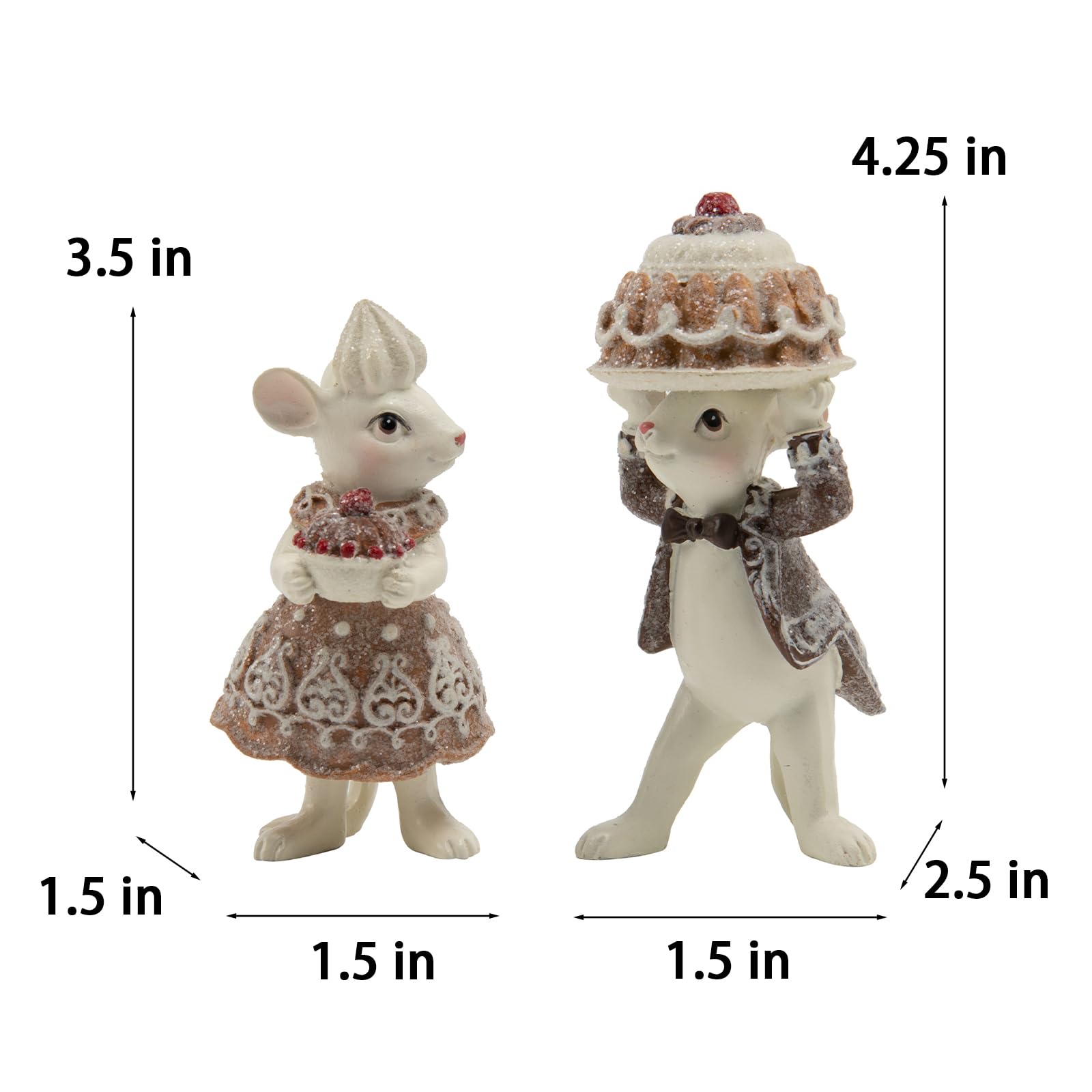 Braxio figurines posées sur cheminée apportant charme et esprit festif