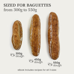 Bread Experience doublure coton pliée pour démoulage propre et lavage facile