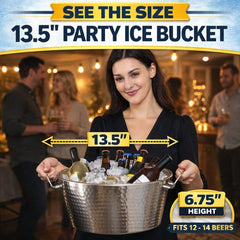 BREKX seau en usage lors d'une fête, maintien des boissons au frais