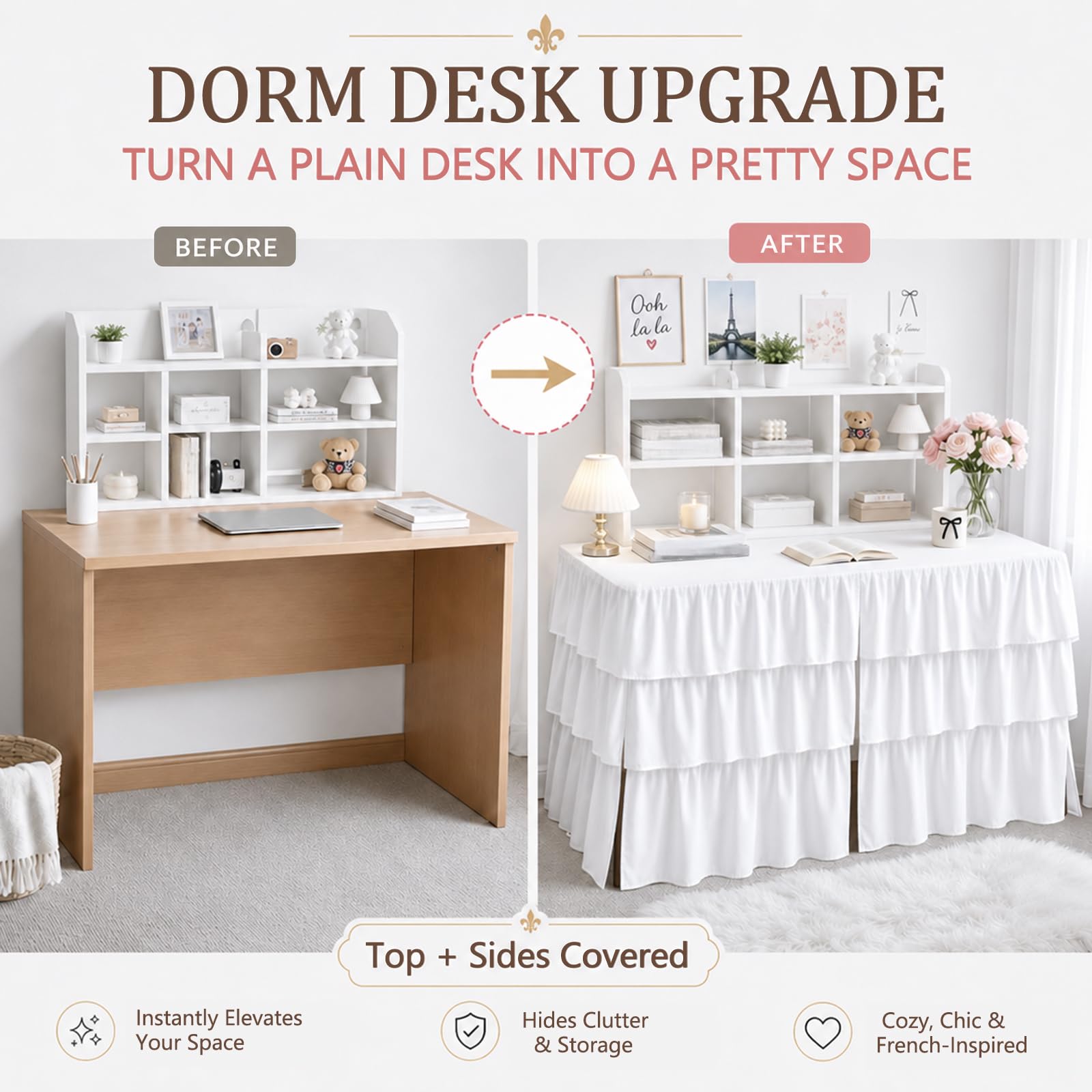 Breling comparaison échelle sur bureau – dimensions adaptées aux dortoirs