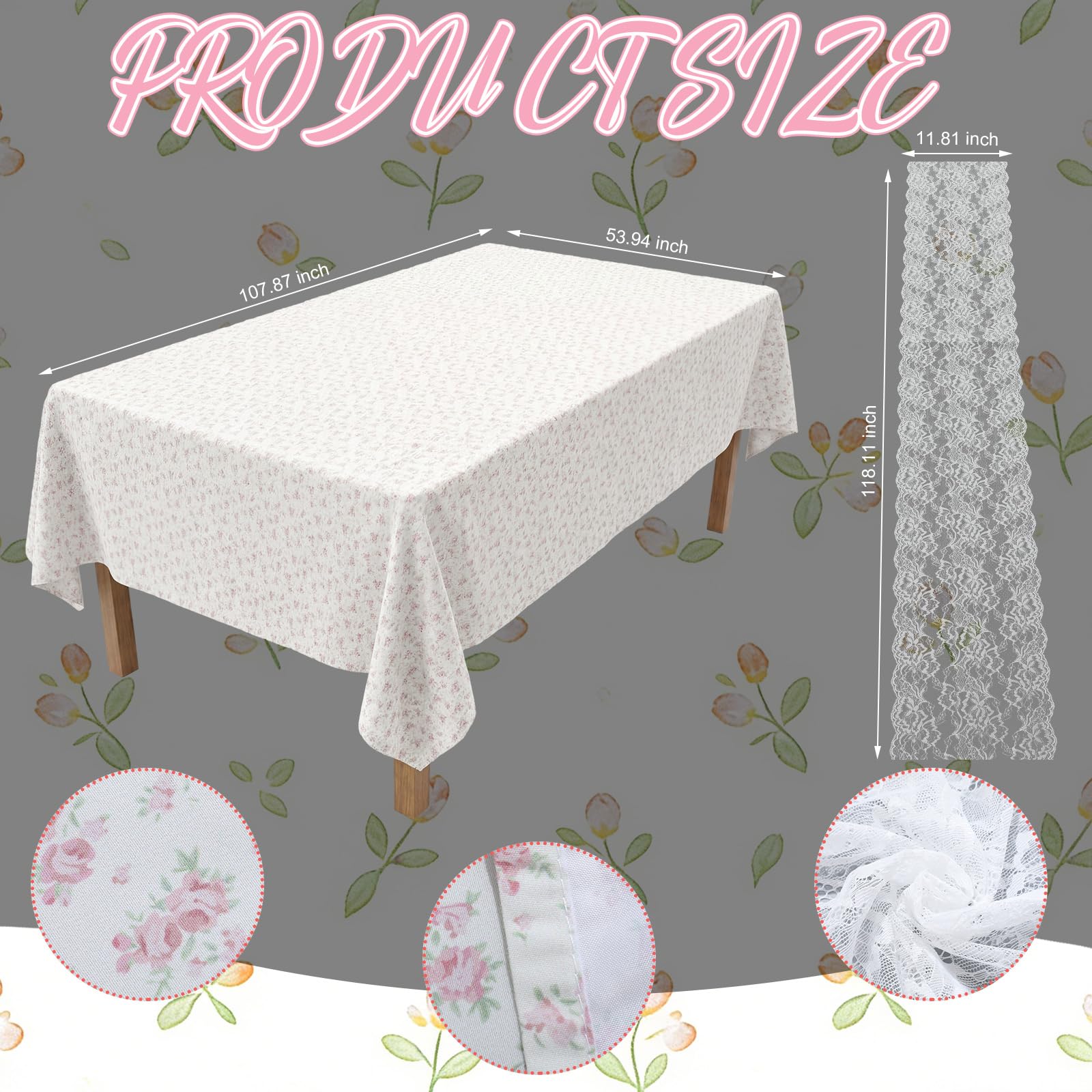 Breling détail imprimé floral montrant motif vintage et charme
