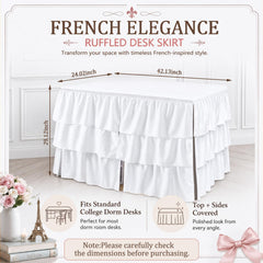 Breling gros plan volants trois couches – texture décorative résistante