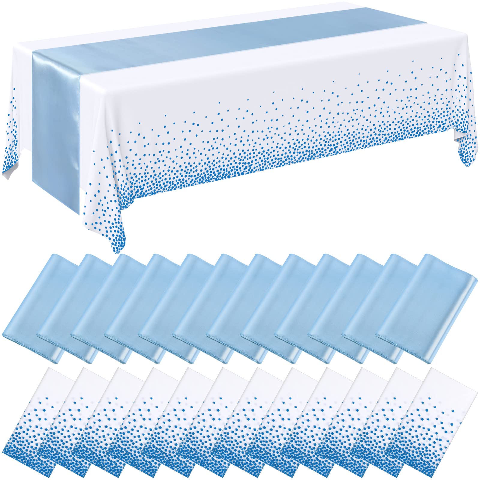 Breling vue du packaging du lot 12 nappes et 12 chemins, solution pratique