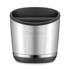Breville knock box 20 vue de face montrant finition inox et rangement propre