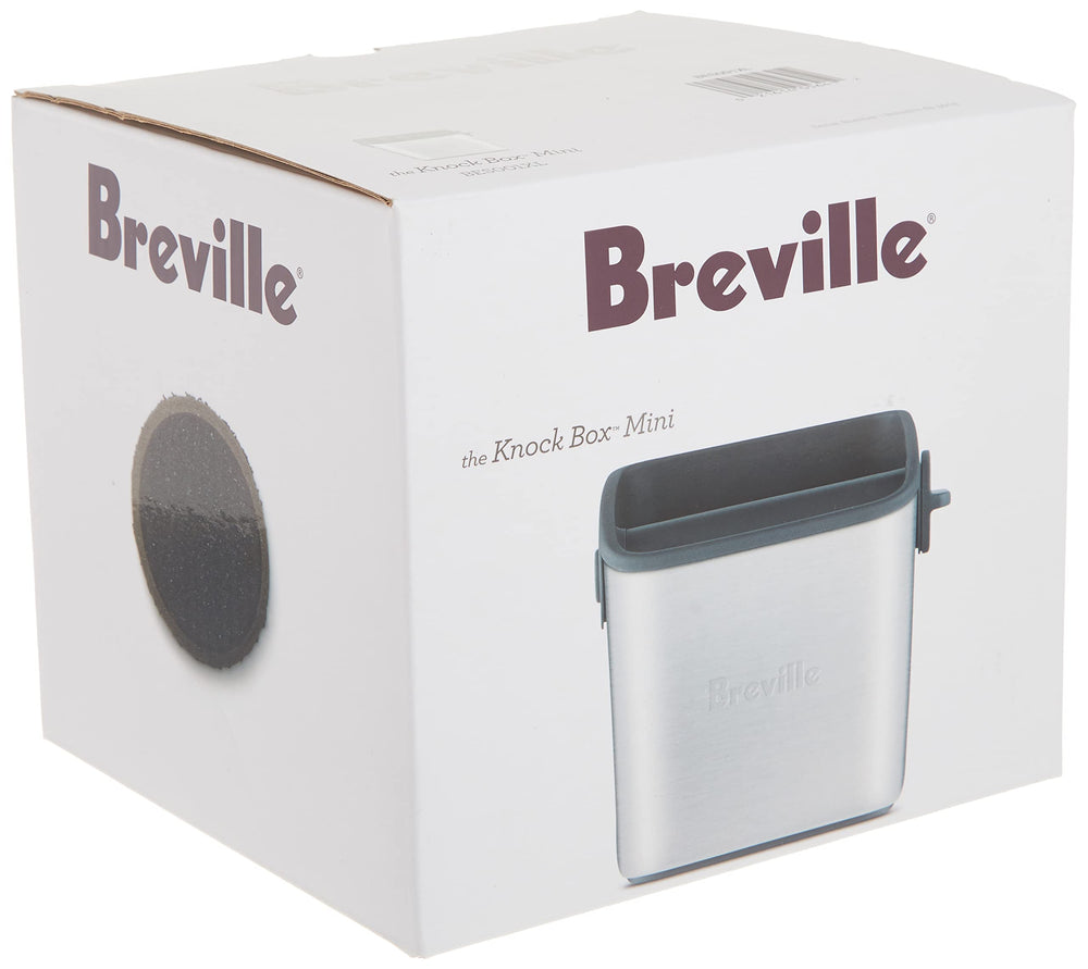 Breville Knock Box Mini en usage avec porte-filtre pour extraction rapide bénéfice efficacité