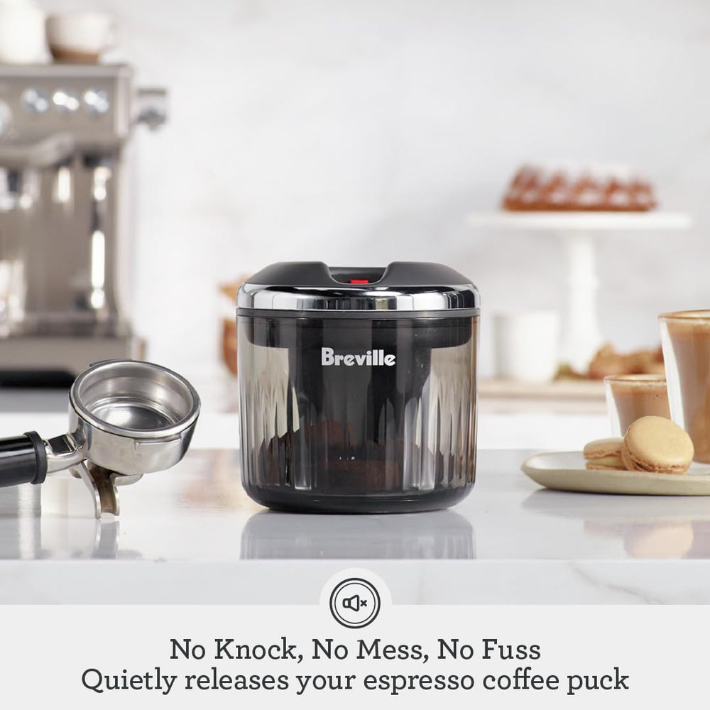 Breville Puck Sucker gros plan ventouse illustrant extraction silencieuse