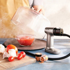Breville chambre à copeaux ouverte montrant remplissage facile et nettoyage