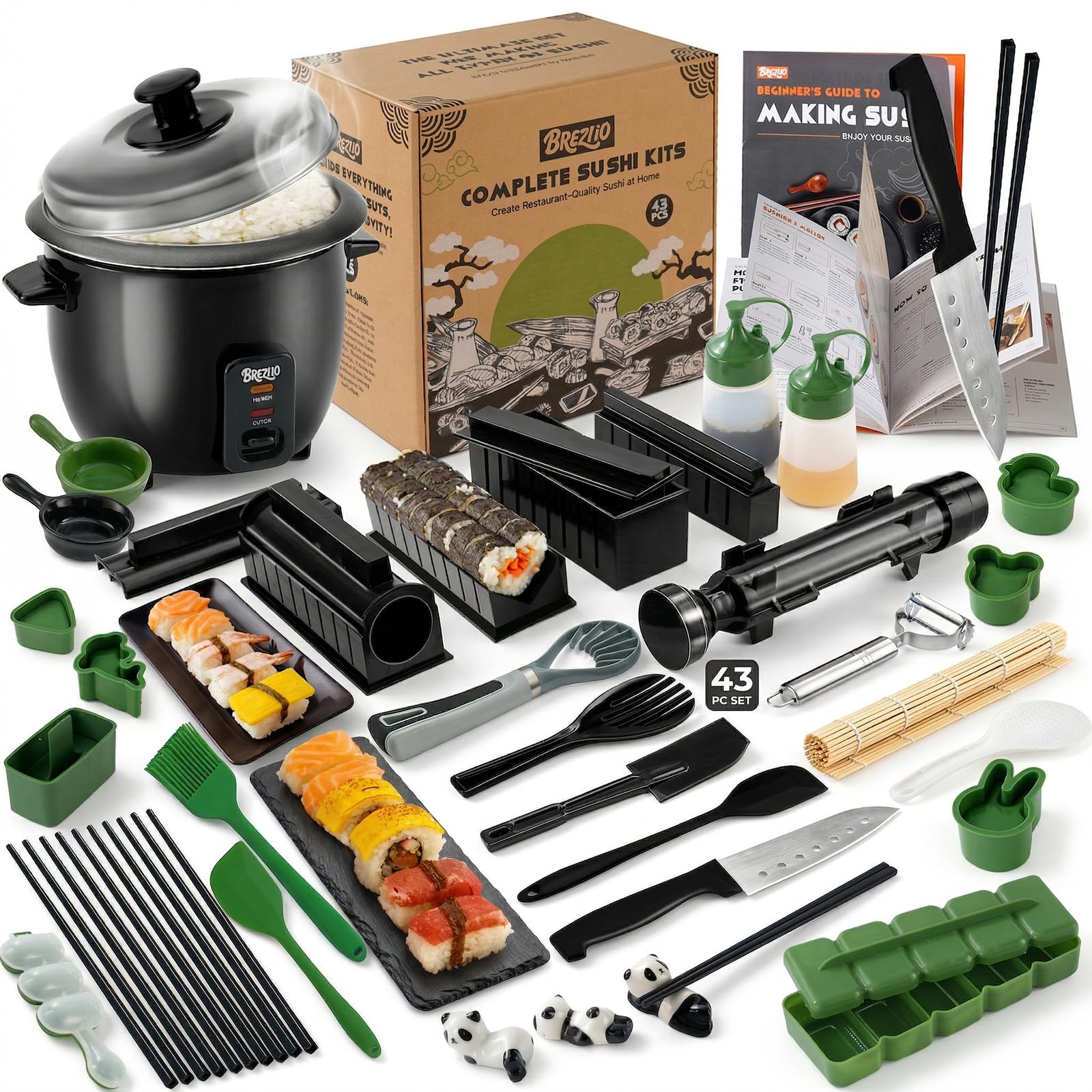 Brezlio coffret ouvert montrant tous les accessoires pour cuisiner facilement