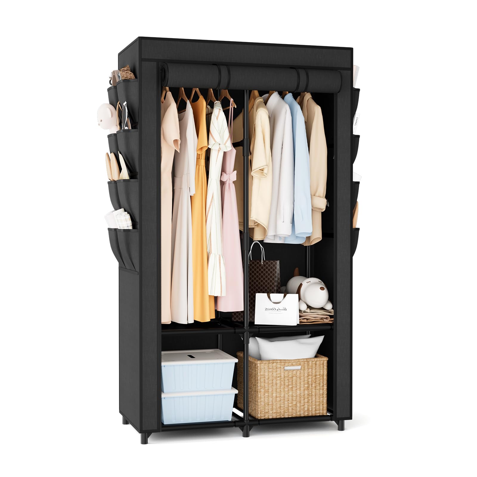 BrFoYu armoire portable avant vue, gain de place immédiat
