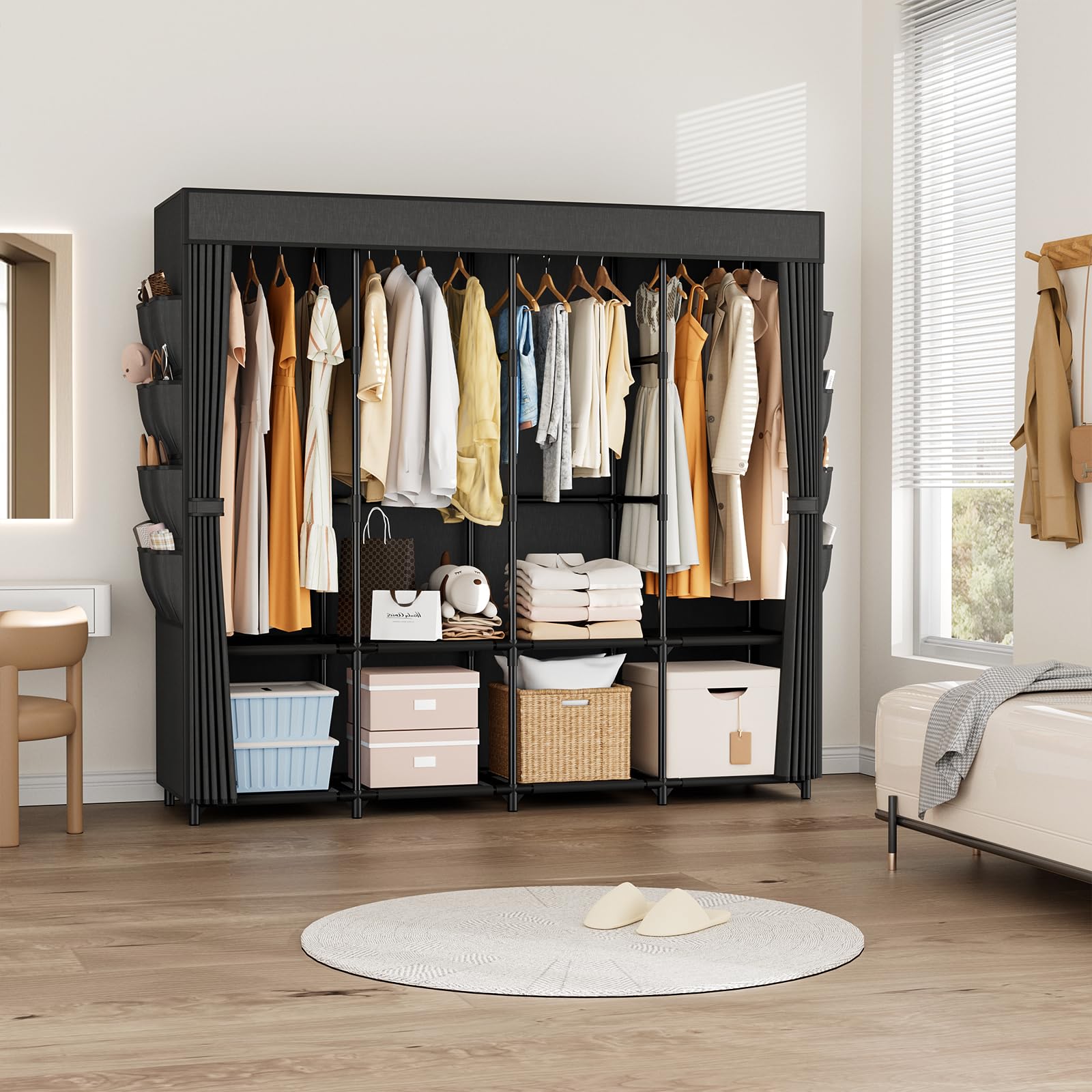 BrFoYu mise en scène chambre organisée pour style fonctionnel