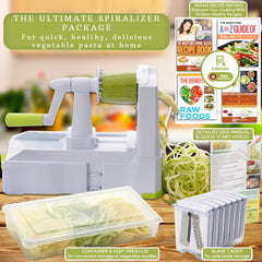Brieftons bac collecteur rempli de zoodles, rangement et fraîcheur