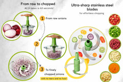 Brieftons en usage hachage salsa pour préparation rapide
