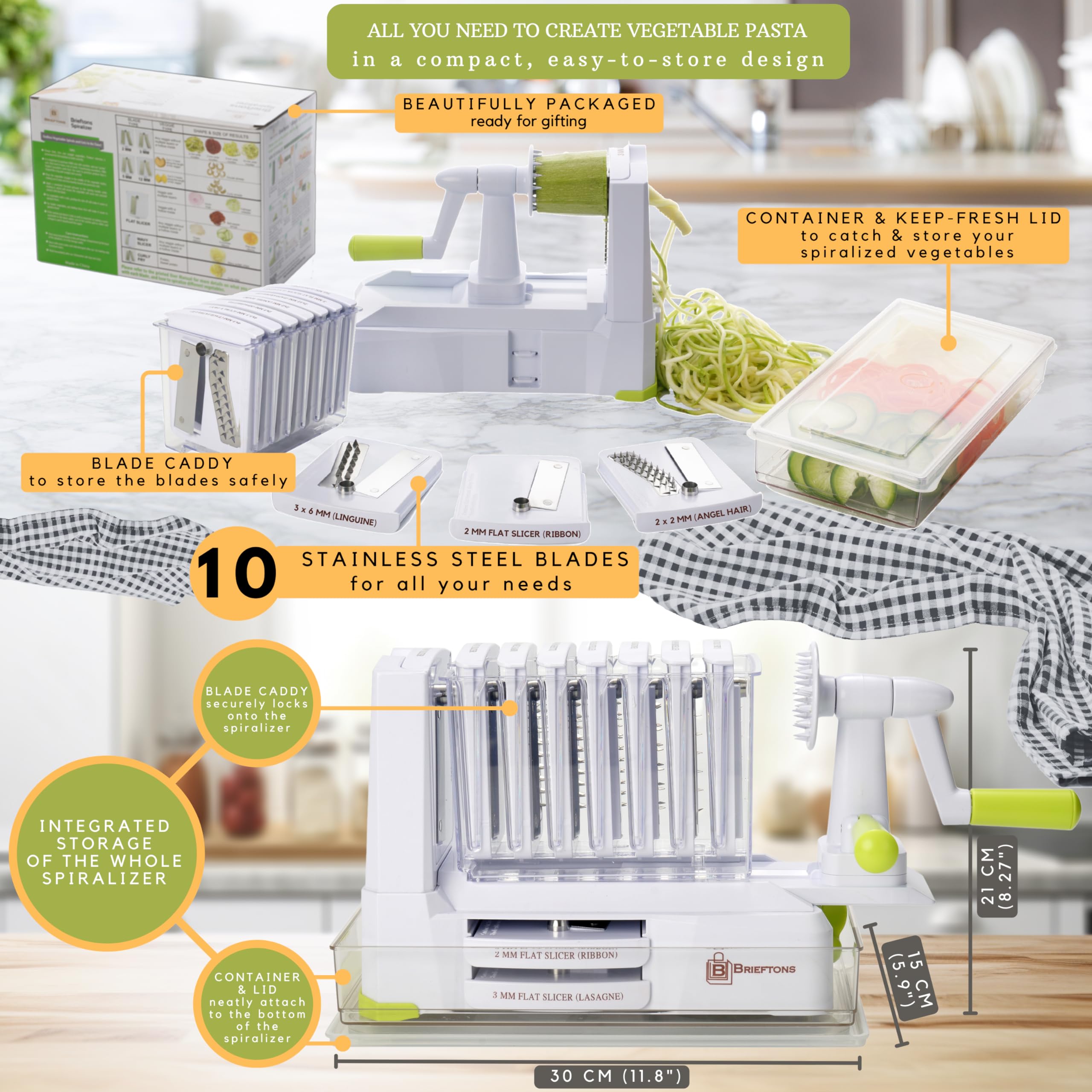 Brieftons caddy de rangement sécurise toutes les lames incluses