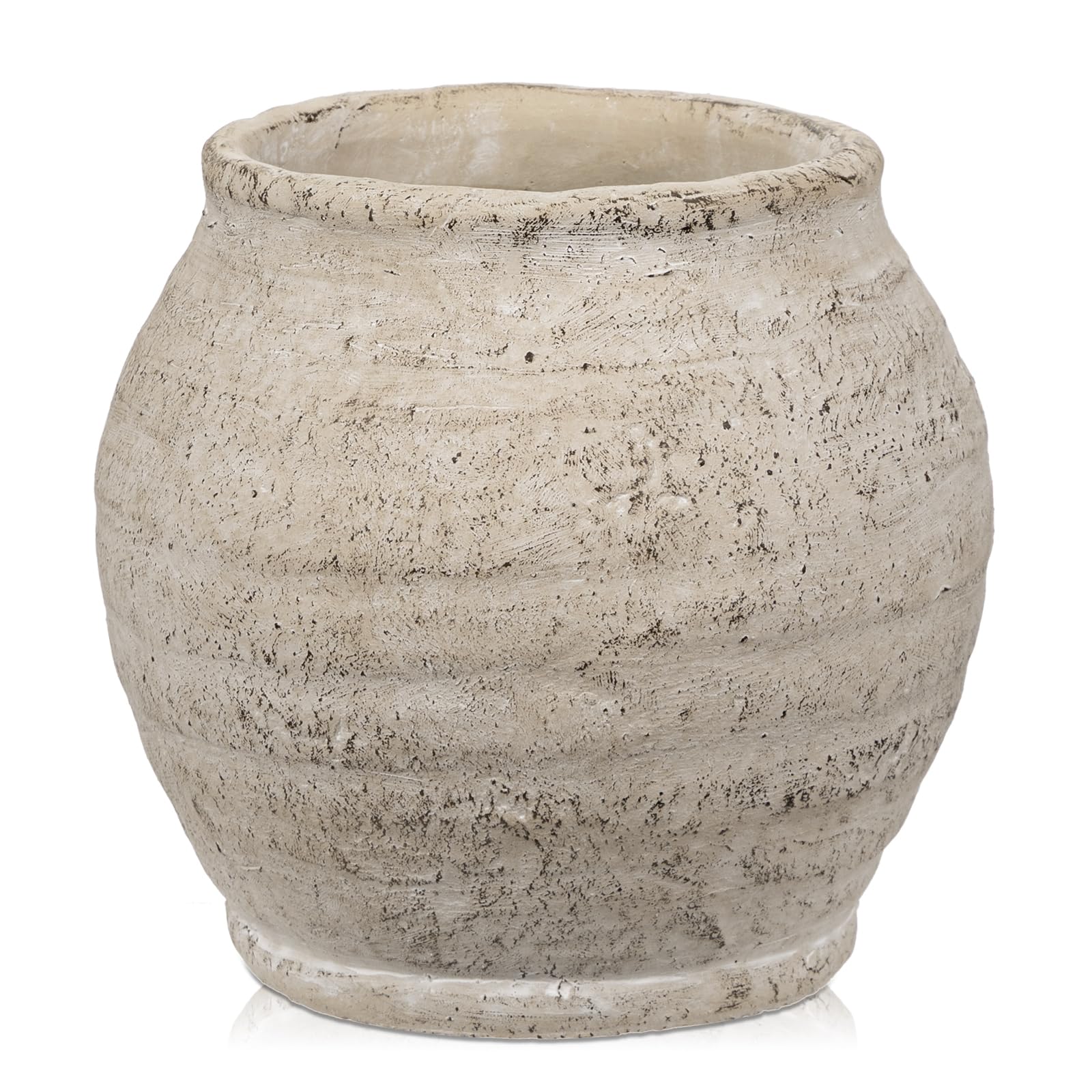 Briful vue frontale du vase crème apportant chaleur décorative